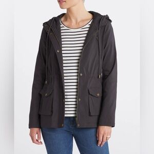 Eden Society Women's Dark Grey Gray Holly Contrast Hood Cargo Jacket Size Small